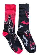 DC COMICS THE BATMAN Men’s 2 Pair Of Socks - Novelty Socks And Slippers