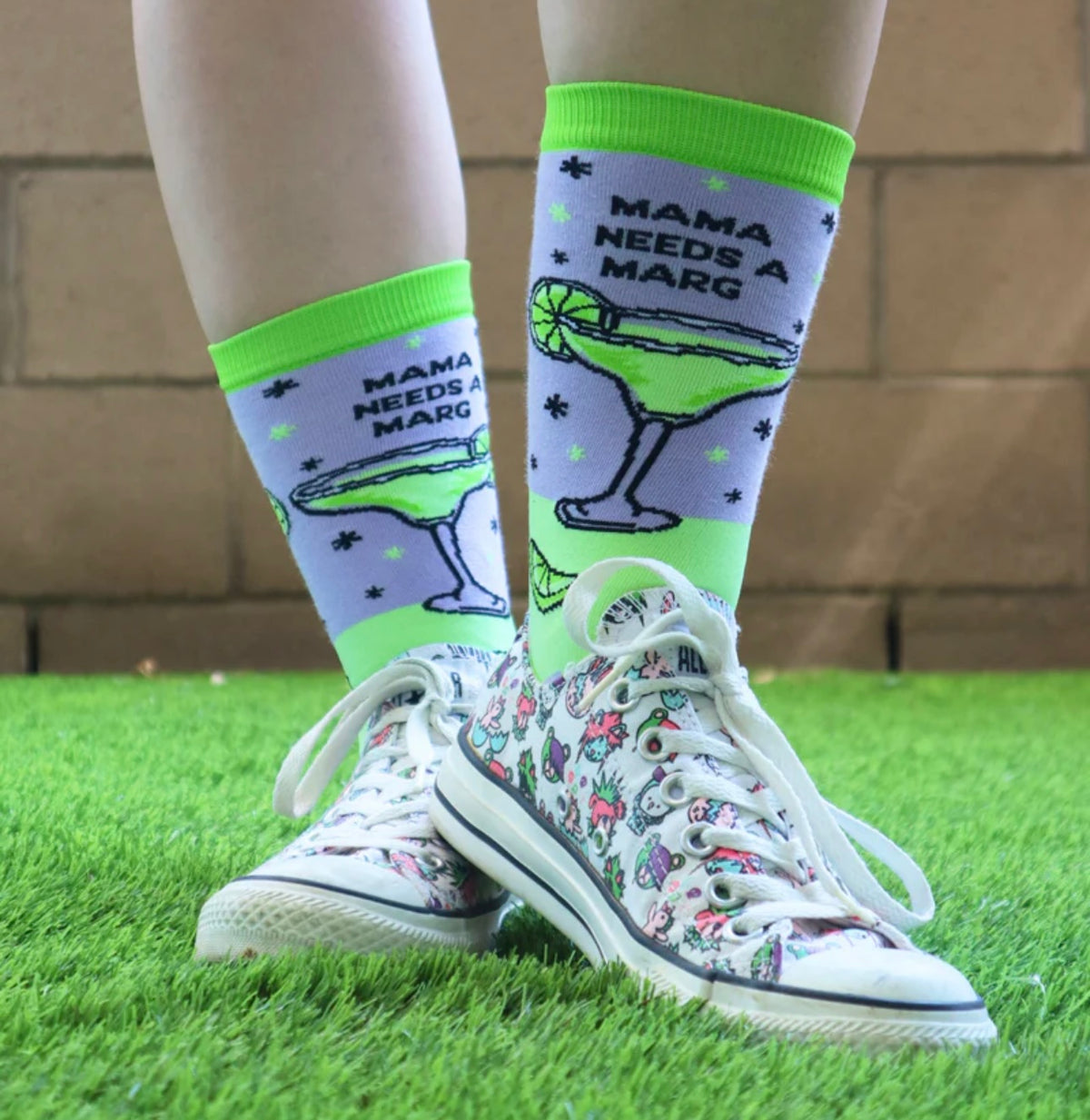 GROOVY THINGS Brand Ladies MARGARITA Socks Mama Needs A Marg - Novelty Socks And Slippers