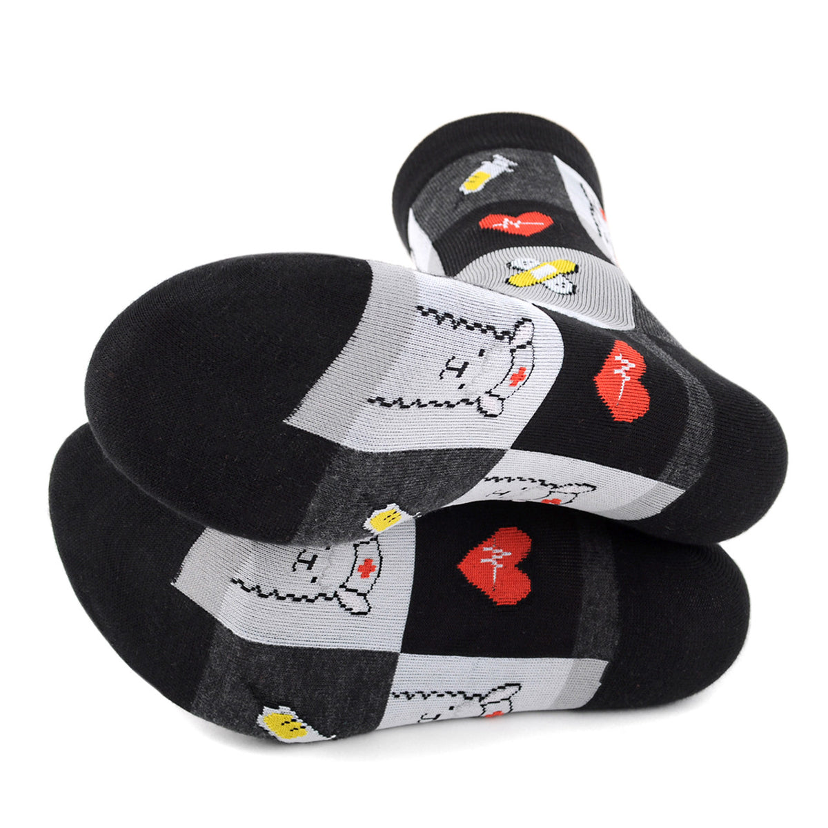 PARQUET Ladies HEALTHCARE MEDICAL Socks LLAMA NURSE - Novelty Socks And Slippers