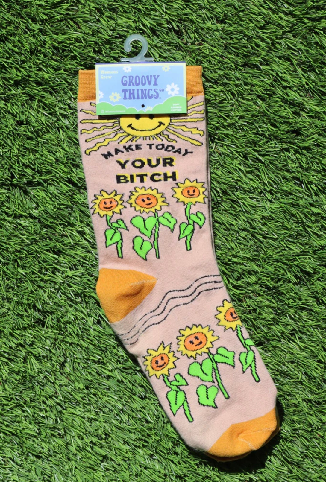 GROOVY THINGS Brand Ladies MAKE TODAY YOUR BITCH Socks - Novelty Socks And Slippers