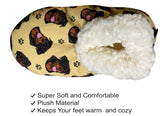COMFIES BRAND Ladies ROTTWEILER DOG Non-Skid Slippers - Novelty Socks And Slippers