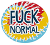 FUNATIC Brand FUCK NORMAL Vinyl Sticker - Novelty Socks And Slippers