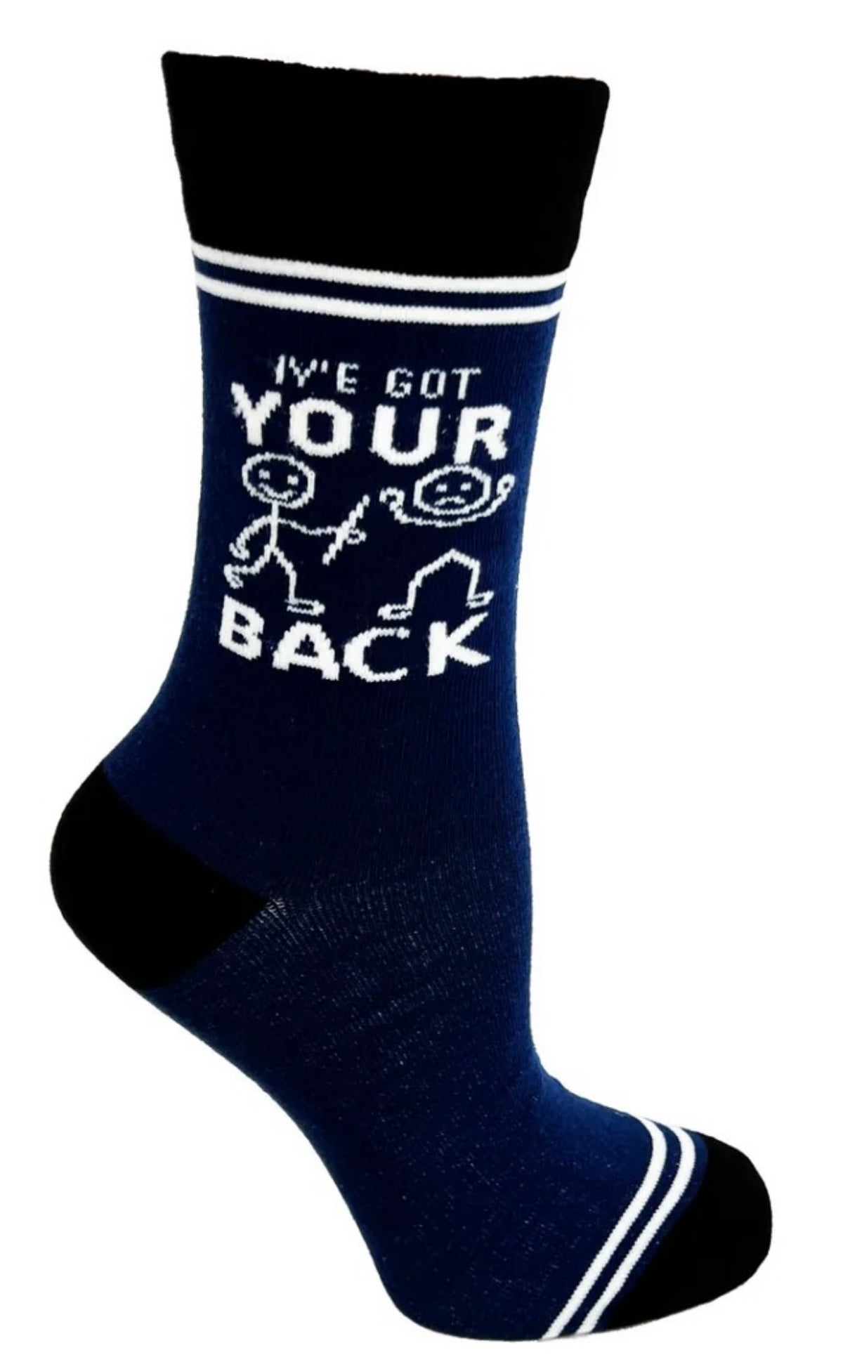 HEY NOW Brand By Fabdaz Unisex Socks I’VE GOT YOUR BACK - Novelty Socks And Slippers