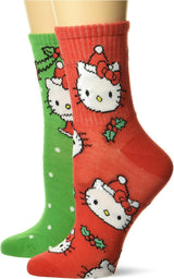 SANRIO HELLO KITTY CHRISMTAS Ladies 2 Pair Of Socks