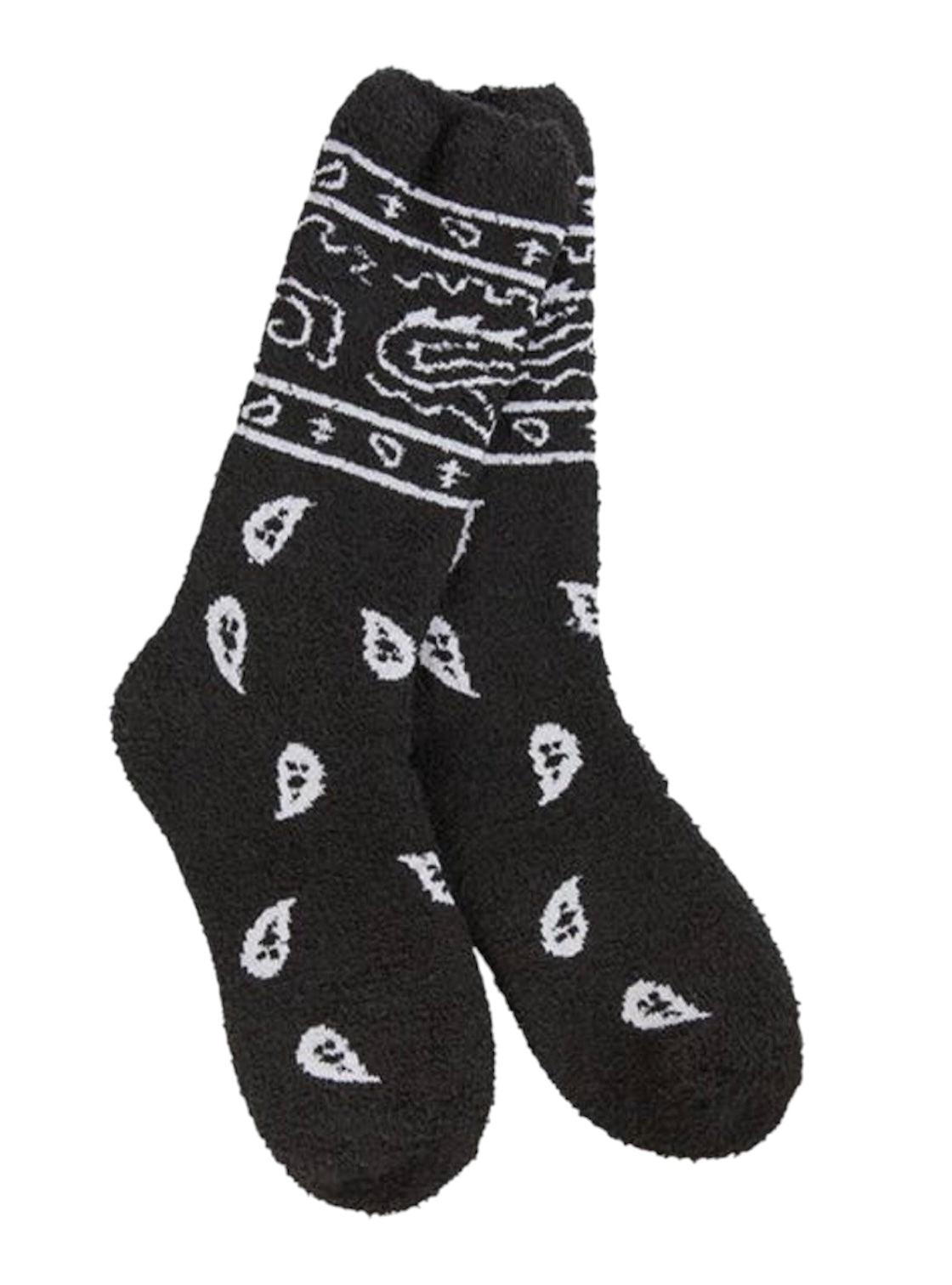 BANDANA Style Ladies Soft Cozy Socks WORLD’S SOFTEST SOCKS Brand (Choose Color)