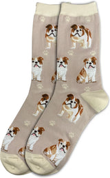 BULLDOG Adult Unisex Socks By E&S Pets Choose Style