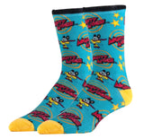 MIGHTY MOUSE Men’s ‘SAVE THE DAY’ Socks - Novelty Socks And Slippers