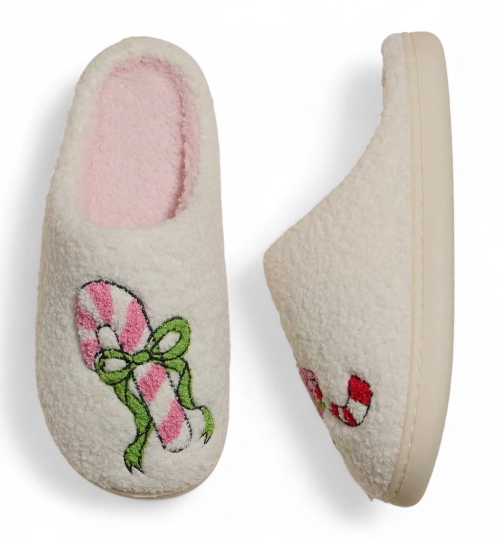 THE GRINCH Ladies Slip On Slippers (Choose Style & Size) - Novelty Socks And Slippers