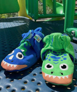 PALS SOCKS Brand Unisex T-REX & TRICERATOPS BABY BOOTIES (CHOOSE SIZE) - Novelty Socks And Slippers