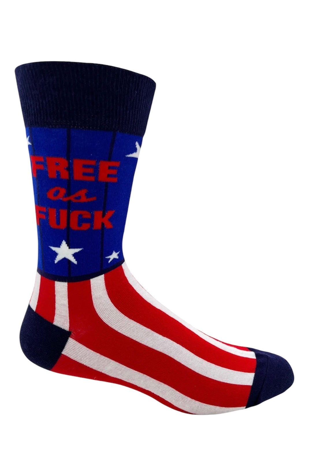 FREE AS FUCK MEN’S AMERICAN FLAG SOCKS FABDAZ BRAND
