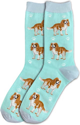 CAVALIER KING CHARLES Dog Adult Unisex Socks By E&S Pets Choose Style