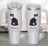 Dog & Cat Stainless Steel Ultimate 40 Oz. Tumbler Hot & Cold Travel Mug By E&S Pets (Choose Breed)
