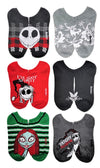 DISNEY NIGHTMARE BEFORE CHRISTMAS Ladies 6 Pair Of CHRISTMAS No Show Socks ‘FRIGHT CHRISTMAS’ - Novelty Socks And Slippers