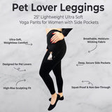 JACK RUSSELL Dog Ladies High Rise Leggings With Pockets URBAN ATHLETICS Brand By E&S Pets