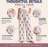 Silver Gray TABBY CAT Adult Unisex PAJAMA BOTTOMS COMFIES Brand By E&S PETS (CHOOSE SIZE)