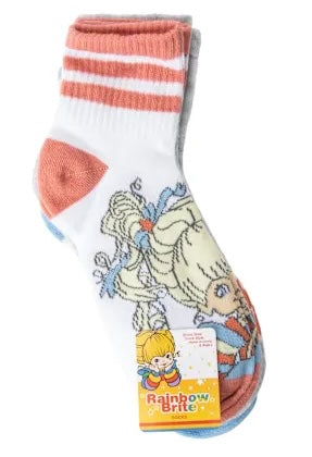 RAINBOW BRITE Ladies 5 Pair Of Socks With TWINK - Novelty Socks And Slippers