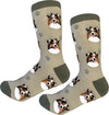 AUSTRALIAN SHEPHERD Dog Adult Unisex Socks By E&S Pets Choose Style