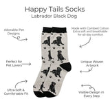 BLACK LABRADOR Dog Adult Unisex Socks By E&S Pets Choose Style