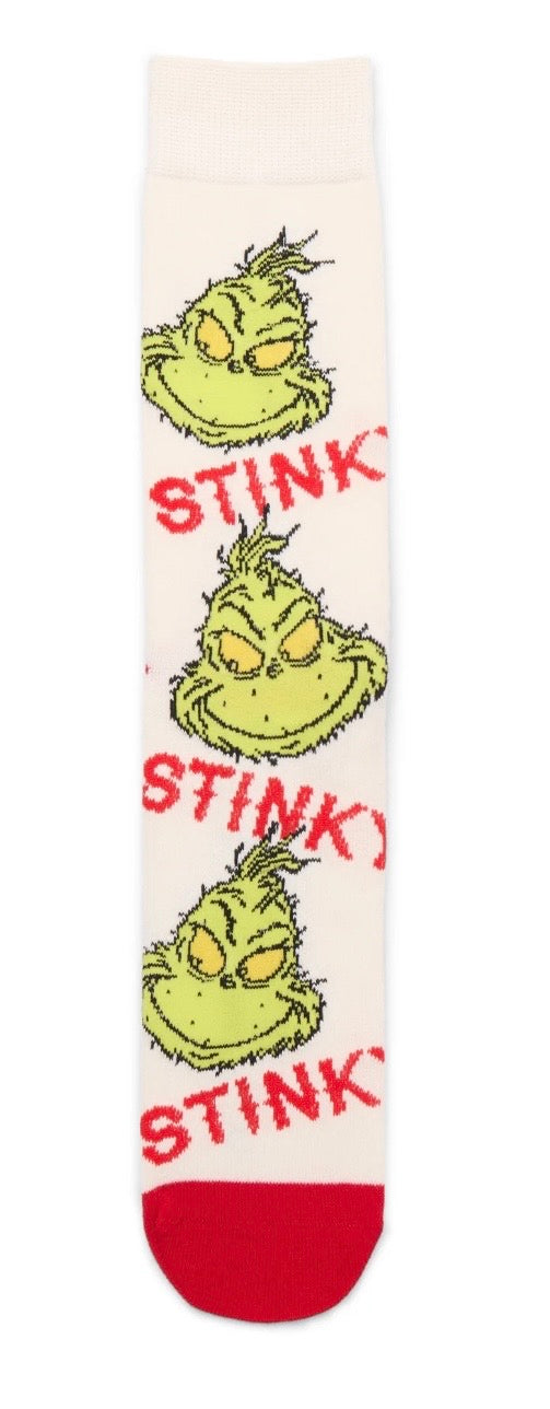 DR. SEUSS’ THE GRINCHMen’s 6 Pair Crew Socks BIOWORLD Brand - Novelty Socks And Slippers
