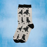 BLACK LABRADOR Dog Adult Unisex Socks By E&S Pets Choose Style