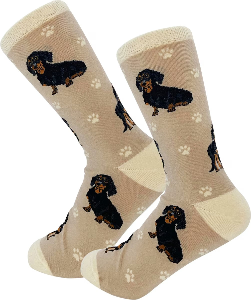 BLACK DACHSHUND Dog Adult Unisex Socks By E&S Pets Choose Style