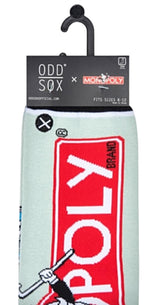 MONOPOLY Board Game Men’s BOARDWALK PARK PLACE Split Socks ODD SOX Brand - Novelty Socks for Less