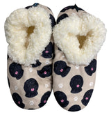 BLACK LABRADOODLE Dog Ladies Non-Slip Slippers COMFIES BRAND By E&S Pets - Novelty Socks And Slippers