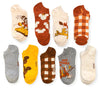 DISNEY Ladies THANKSGIVING 9 Pair Of MICKEY MOUSE Low Show Socks Goofy ‘GOURD TIMES’ - Novelty Socks And Slippers