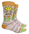 GROOVY THINGS CO Brand Menโs MAKE TODAY YOUR BITCH Socks - Novelty Socks And Slippers