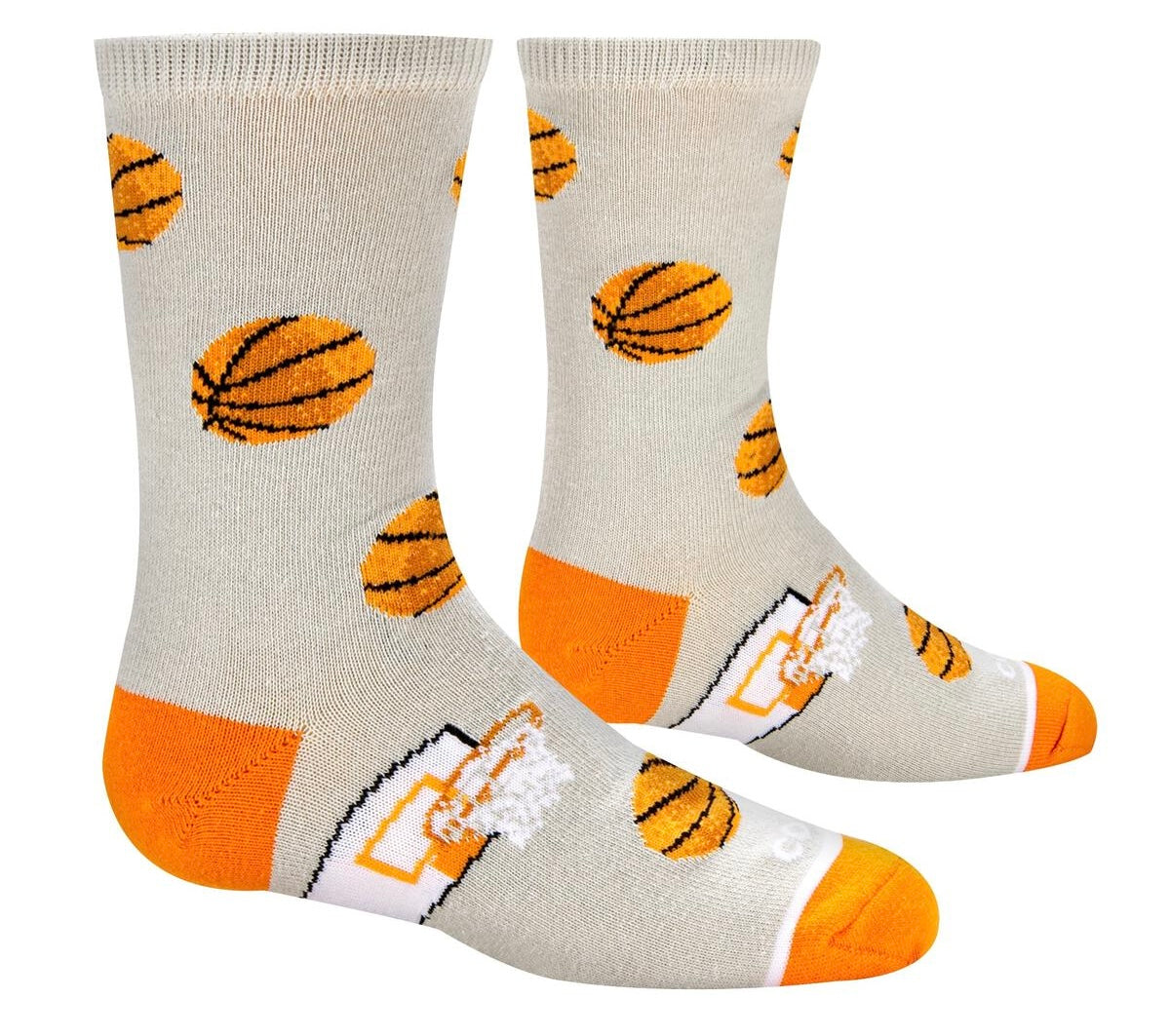 COOL SOCKS Brand Kids Unisex BASKETBALL Socks BASKETBALLS ALL OVER - Novelty Socks And Slippers