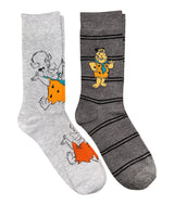 THE FLINTSTONES Men’s 2 Pair of Socks FRED & BARNEY ‘GRAND POOBAH’