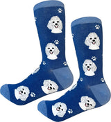 WHITE POODLE Dog Adult Unisex Socks By E&S Pets Choose Style
