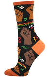 SOCKSMITH Brand Ladies JUNETEENTH Socks - Novelty Socks And Slippers
