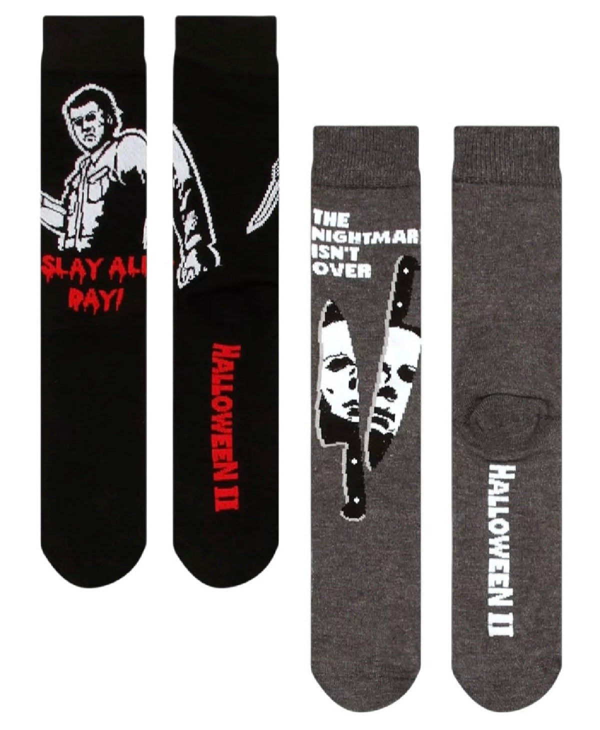 HALLOWEEN II Men’s 2 Pair Of MICHAEL MYERS Socks (CHOOSE FROM 8 STYLES)