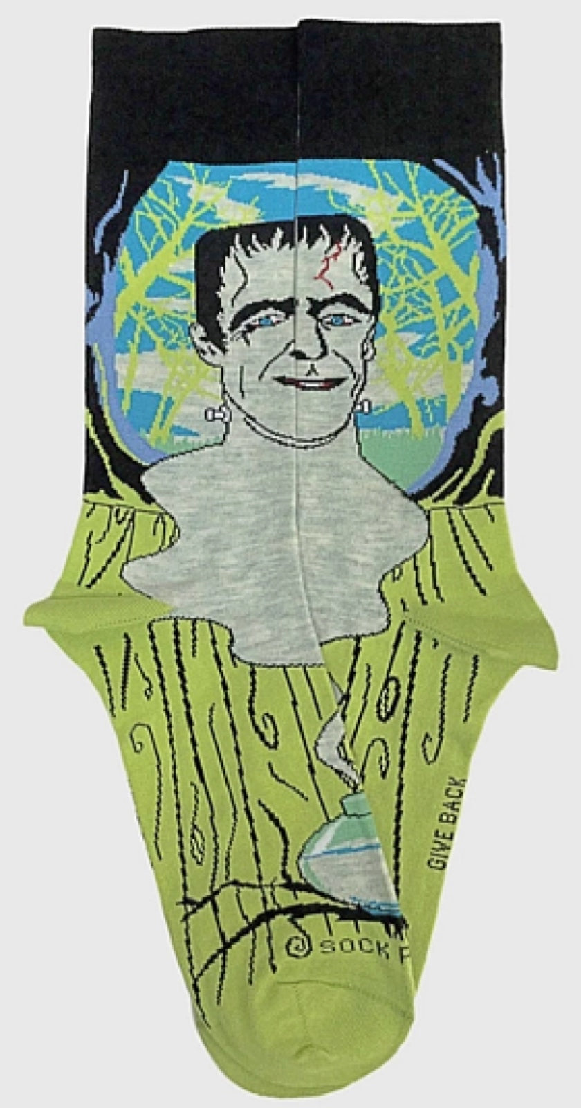 FRANKENSTEIN Men’s HALLOWEEN Socks SOCK PANDA Brand - Novelty Socks for Less