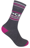 FUNATIC Brand Unisex ‘F*CK CANCER’ Socks - Novelty Socks And Slippers