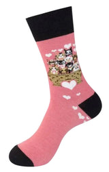 FUNATIC Brand Unisex I LOVE CATS Socks - Novelty Socks And Slippers