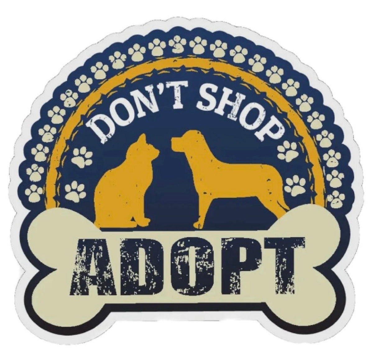 DOG & CAT Vinyl Stickers By E&S Pets (Choose Style) - Novelty Socks And Slippers