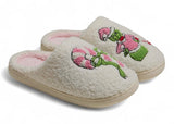 THE GRINCH Ladies Slip On Slippers (Choose Style & Size) - Novelty Socks And Slippers