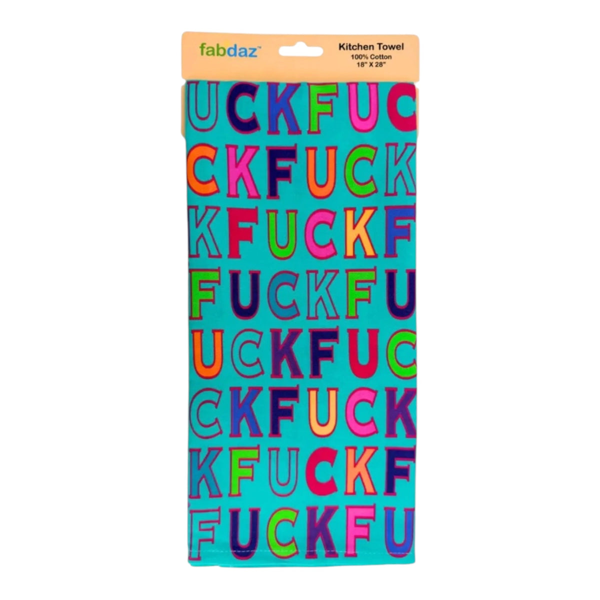 FUCK All Over Kitchen Tea Towel FABDAZ Brand