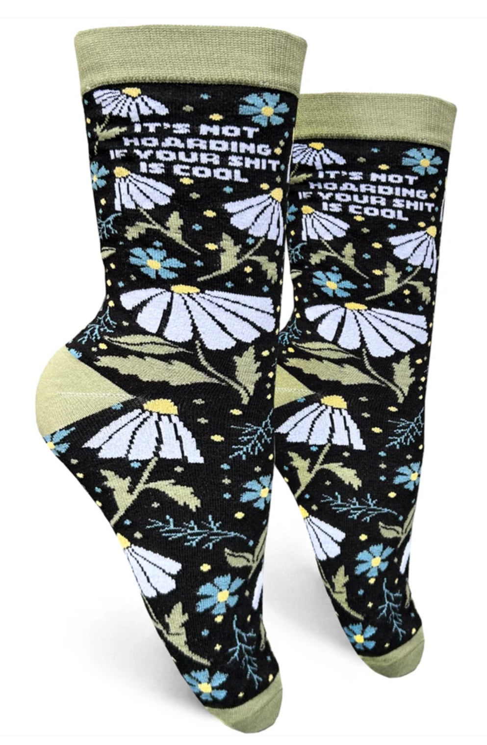 GROOVY THINGS Co. Brand Ladies IT’S NOT HOARDING IF YOUR SHIT IS COOL Socks - Novelty Socks And Slippers
