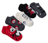 DISNEY NIGHTMARE BEFORE CHRISTMAS Ladies 5 Pair Of Jack Skellington No Show Socks - Novelty Socks And Slippers