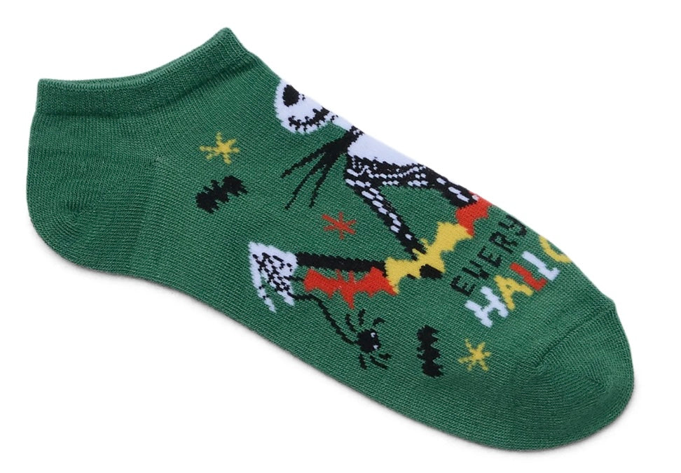 DISNEY THE NIGHTMARE BEFORE CHRISTMAS Ladies 3 Pair Of Halloween No Show Socks - Novelty Socks And Slippers