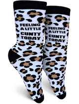 FEELING A LITTLE CUNTY TODAY Ladies Socks GROOVY THINGS Brand (Choose Color)