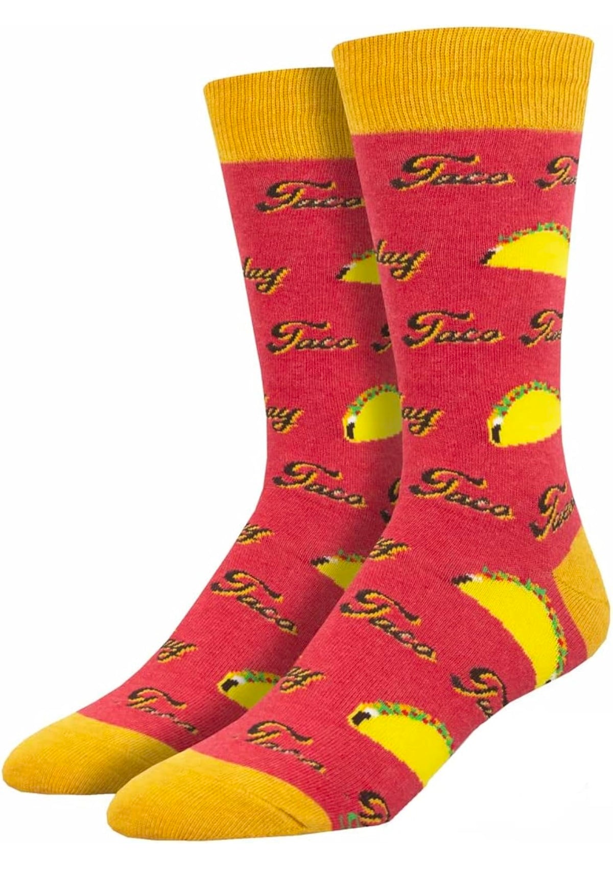 SOCKSMITH Brand Men’s TACO TUESDAY Socks (CHOOSE COLOR) - Novelty Socks And Slippers