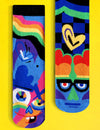 SILLY & SERIOUS Unisex Toddler & Kids Mismatched Gripper Bottom Socks PALS SOCKS Brand - Novelty Socks And Slippers