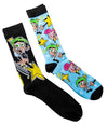 Nickelodeon The FAIRLY ODDPARENTS Men’s 2 Pair Of Socks Timmy Turner, Wanda - Novelty Socks And Slippers