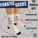 FUNATIC Brand Unisex ‘I THINK I SEIZED THE WRONG FUCKING DAY’ SOCKS - Novelty Socks And Slippers