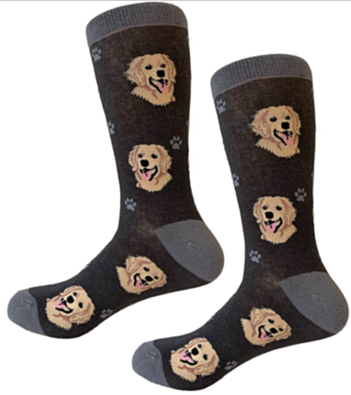 GOLDEN RETRIEVER Dog Unisex Socks By E&S Pets CHOOSE SOCK DADDY, HAPPY TAILS, LIFE IS BETTER - Novelty Socks for Less