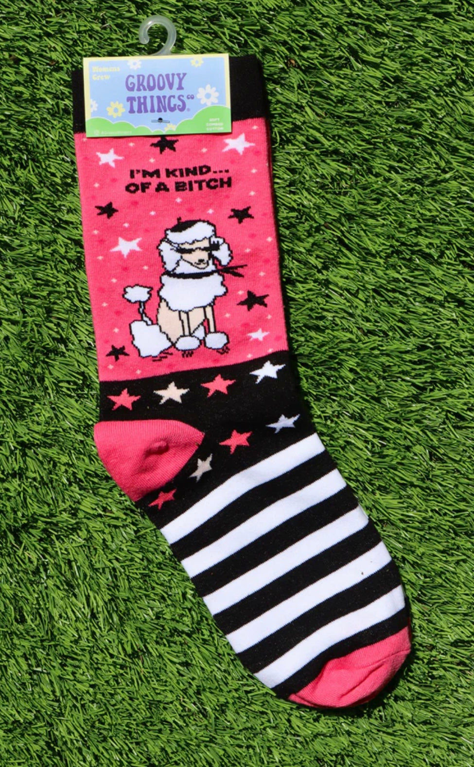 GROOVY THINGS Brand Ladies I’M KIND… OF A BITCH Socks - Novelty Socks And Slippers